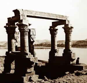 Waddy: Waddy Kardassy, Egypt, 1850s by Francis Frith