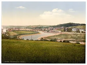 Wadebridge: Wadebridge from south, Cornwall, England