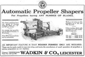 Wadkin: Wadkin Automatic Propeller Shaping Machines