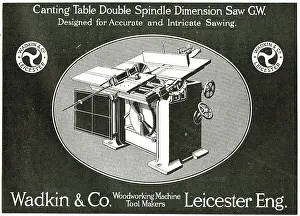 Wadkin: Wadkin Canting Table Double Spindle Dimension Saw