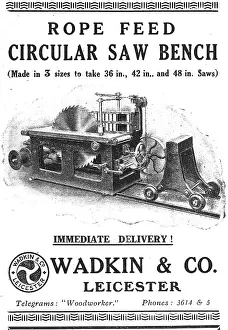 Wadkin: Wadkin Rope Feed Circular Saw Bench
