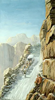 Iziko: Wagon Descending a Pass, 1880-1890