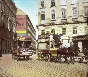 Omnibuses: A wagon of the horse drawn omnibuses