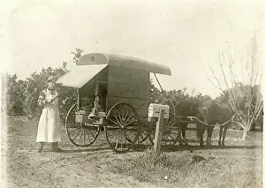 Butchers: Wagon of Russ Van Vleet, a mobile butcher