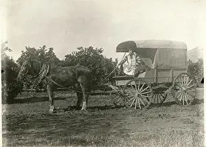 Butchers: Wagon of Russ Van Vleet, a mobile butcher