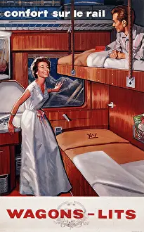Comforts: Wagons-Lit company poster