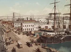 Transporation: Wagons transport cargo to and from the ships