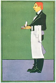 Kauffer: Waiter Poster