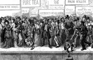 Scrambling: Waiting for the excursion train 1880
