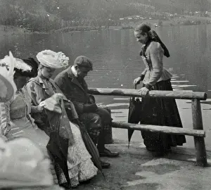 Mautner: Waiting for the steamer at the landing-place at