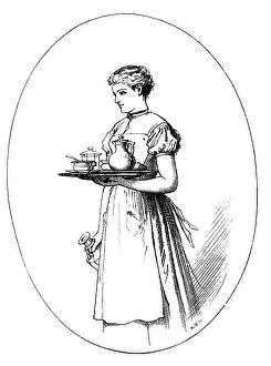 Salver: Waitress, serve coffee