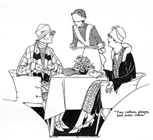 WAITRESS IN TEA SHOP