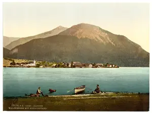 Walchensee: Walchensee with Herzogstand, Upper Bavaria, Germany