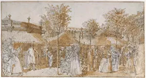 Desrais: The walk from the Palais Royal, Paris