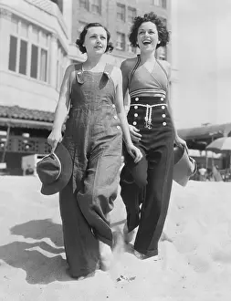 Cheerfulness: Walking on the beach