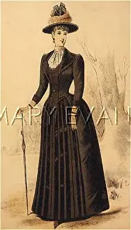 Jabot: WALKING DRESS 1888