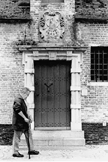 Brugge: Walking man in Bruges, Belgium