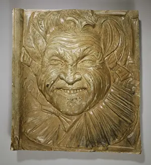 Grotesque: Wall-covering : grotesque mask