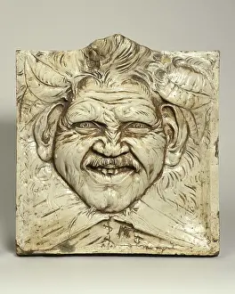 Grotesque: Wall-covering : grotesque mask