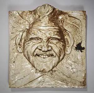 Grotesque: Wall-covering : grotesque mask