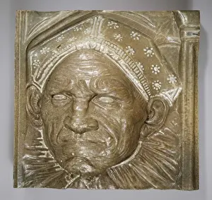 Grotesque: Wall-covering : grotesque mask