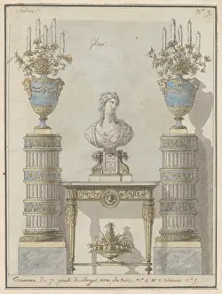 The Liszt Collection: Wall Elevation for a Salon, ca. 1780, Pen and