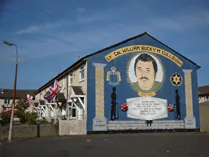 Mccullough: Wall mural close up of Fallen comrades at Belfast