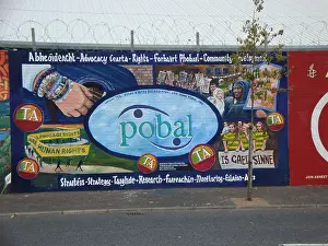 Wall mural of Human Rights at Belfast