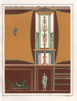 Chimera: Wall painting with framed panels from an ostium