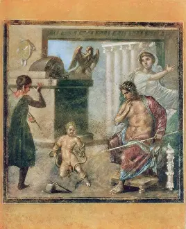 Vettii: Wall painting showing the child
