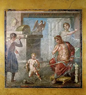 Vettii: Wall painting showing the child