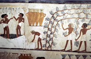 Scribe: Wall painting from the tomb of the scribe Menna