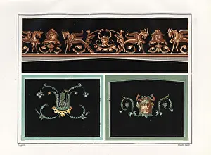 Arabesque: Wall paintings of arabesques and head of Oceanus