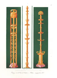 Trompe: Wall paintings of candlesticks from the House