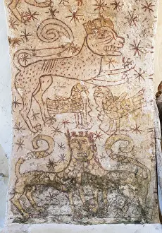 12th Century: Wall paintings, Eglise Notre-Dame de l'Assomption, France