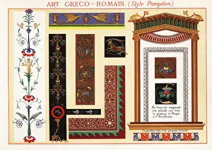 Ernest Guillot: Wall paintings, murals, panels and borders from