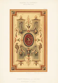 Landshut: Wall panel in Trausnitz Castle, Germany, 16th century