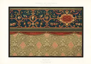 Ernst Ewald: Wall pattern painted by C. Lange, Berlin, 1883
