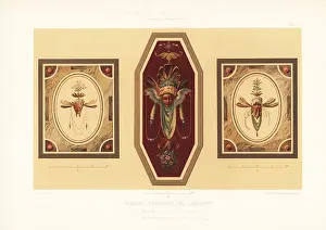 Landshut: Wall and window panels in Trausnitz Castle, Germany