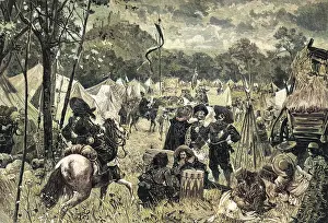 Mary Evans (colourised): WALLENSTEIN'S CAMP