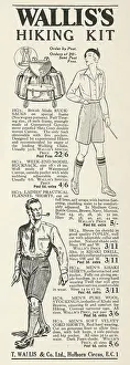 Rucksack: WALLIS'S HIKING KIT AD