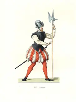 Duplessiss: Walloon soldier, 16th century, in a morion