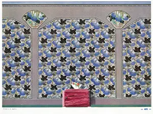Boutin: Wallpaper designs shown in a sample interior