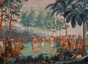Savages: Wallpaper, Musee des Ursulines, Macon, Saone-et-Loire