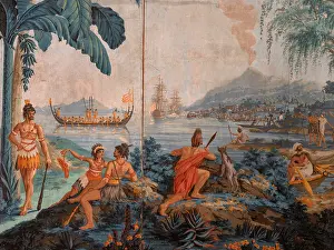 Savages: Wallpaper, Musee des Ursulines, Macon, Saone-et-Loire