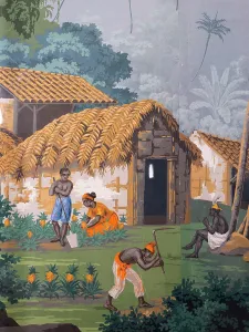 Fleuriau: Wallpaper, Musee du Nouveau Monde, La Rochelle, France