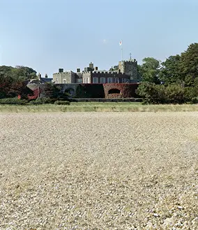 Repeatedly: Walmer Castle from the beach
