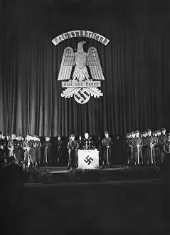 Kaiserdamm: Walter Darre opens Green Week, 1937