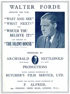 Charing: Walter Forde, four Archibald Nettlefold films