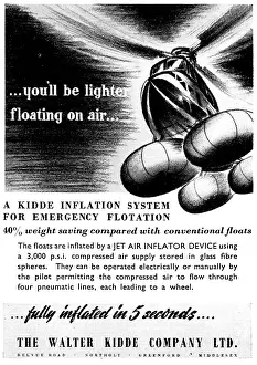 Kidde: Walter Kidde Helicopter Jet Air Inflator Flotation Device